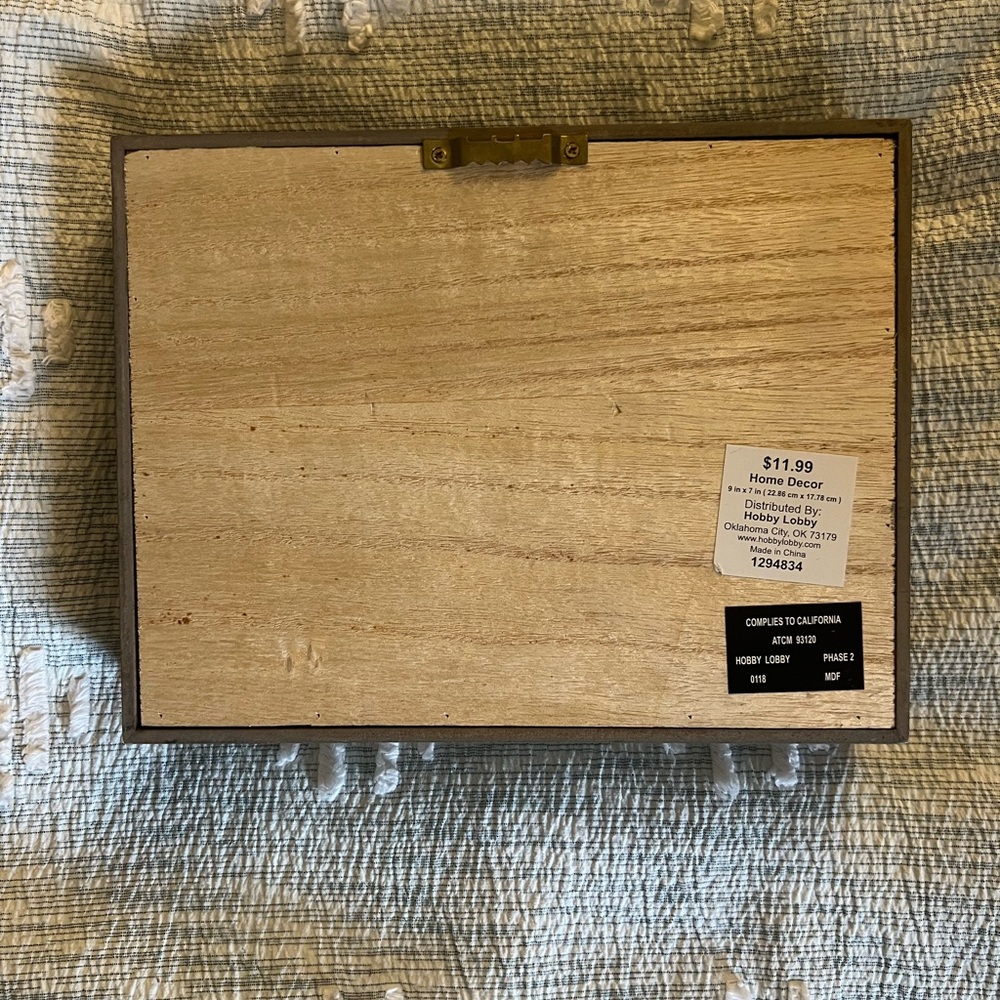 Hobby Lobby Wood Wall Sign in Natural and Cream - Picture 2 of 2